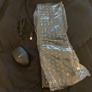 Computer keyboard and mouse